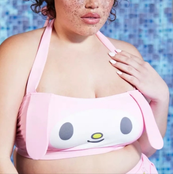 Hot Topic Other - My Melody Pink Halter Swim Top Hot Topic Sz 0